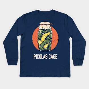 Picolas Cage Kids Long Sleeve T-Shirt